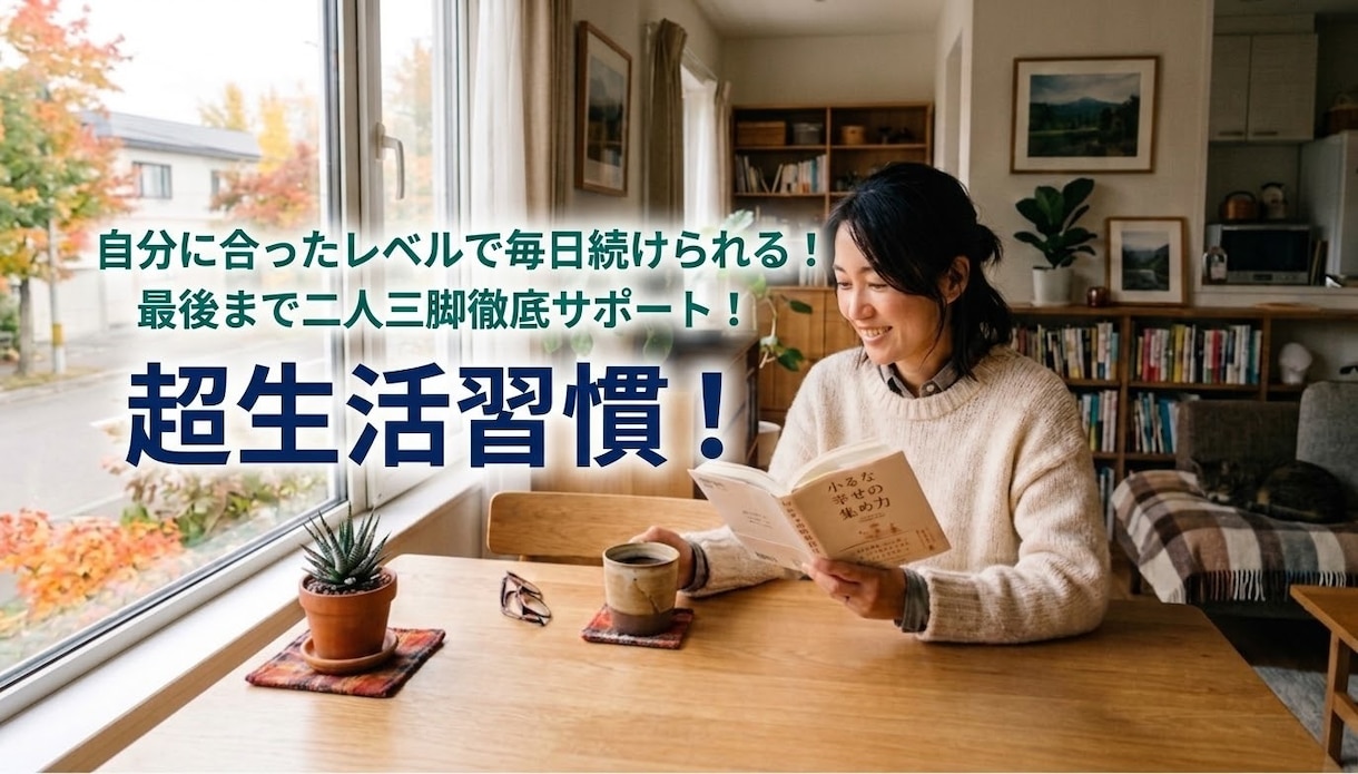 毎日安定した生活習慣を続ける秘訣教えます ⁠ 1度で2つの習慣をコーチ！3つ目は500円で超お得！ イメージ1