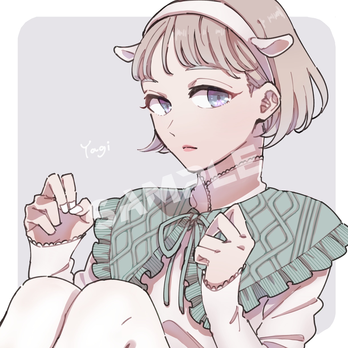 アイコンイラストお描きします SNSや配信に！おしゃれでかわいいイラストを提供いたします イメージ1