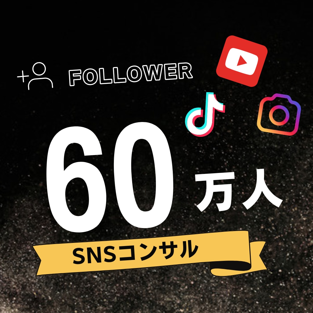 総フォロワー60万人！SNSコンサルいたします TikTok、Instagramのショート動画コンサルです イメージ1