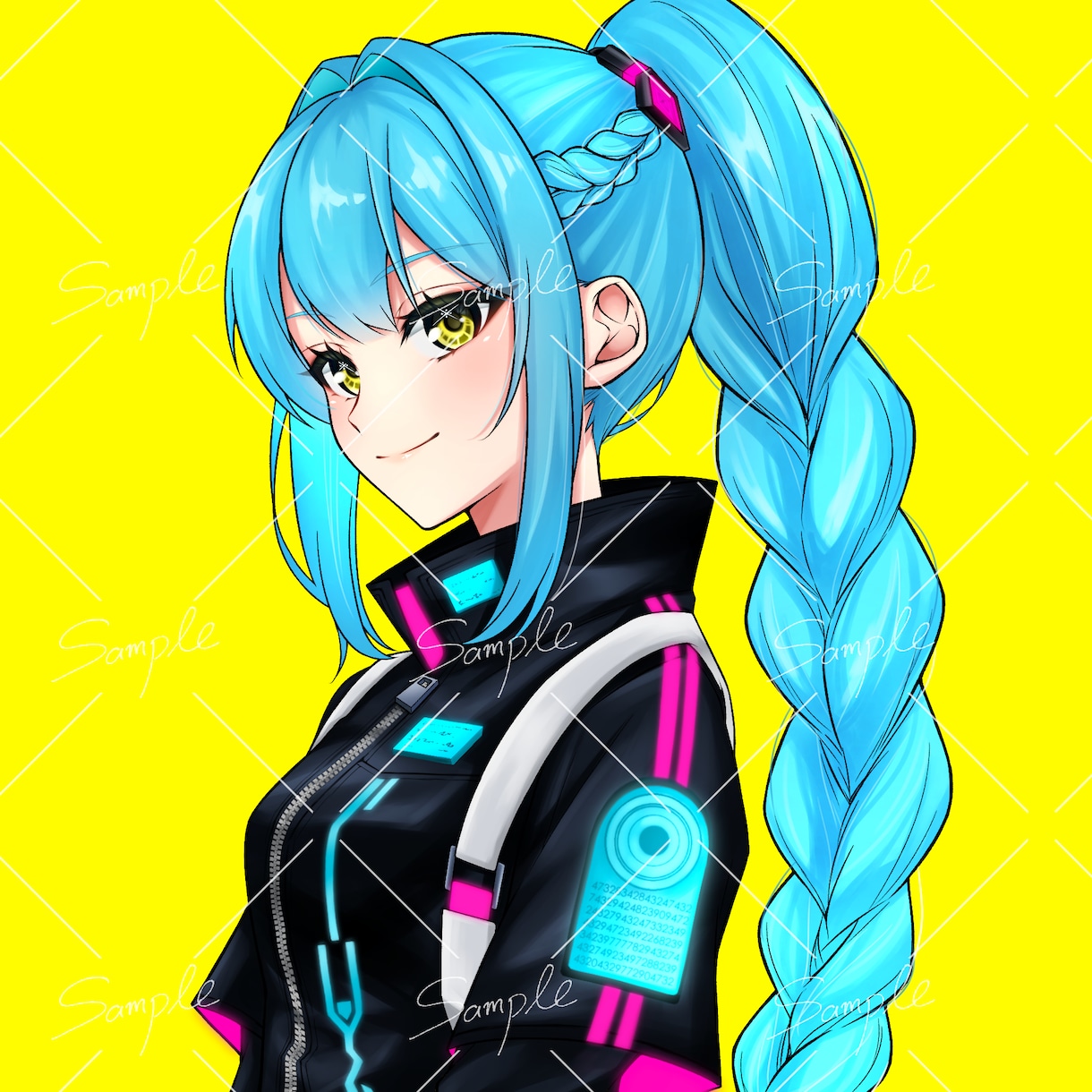 SNSのアイコン制作します パキっとした印象のイラスト描きます！ イメージ2