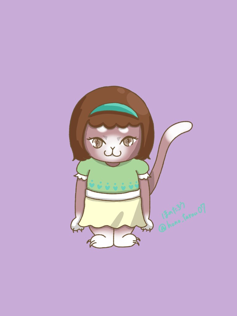 リクエストから猫のキャラクターを制作します 友人や家族、恋人などを可愛いねこキャラクターに！リクエスト可 イメージ5