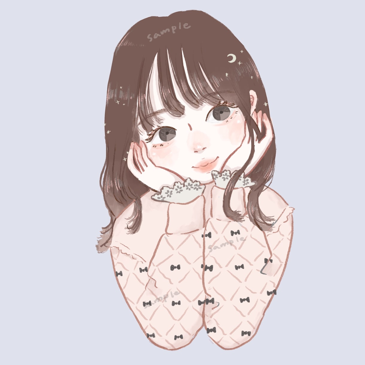 しっかりタッチの似顔絵イラスト描きます 絵本のような風合いです！アイコン,贈り物にも♡商用利用も可！ イメージ2