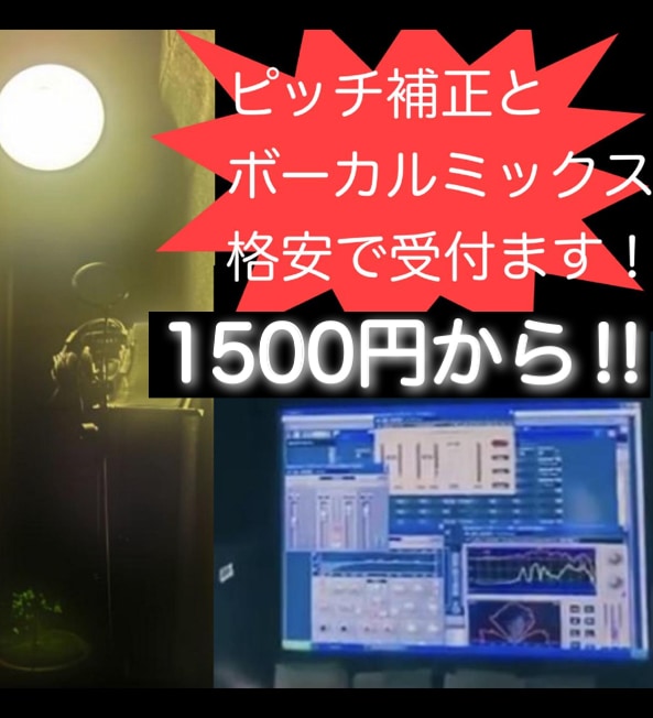 作家兼エンジニアです★初回限定ピッチ補正します ピッチ補正1500円【サンプル動画のせてます！】 イメージ1