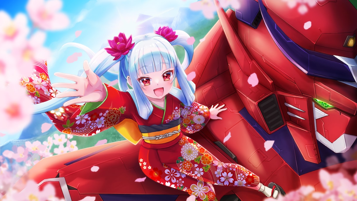 鮮やかでキャッチ―な一枚絵やアイコンを描きます 美少女系、メカ系が得意！業界11年の現役デザイナーが制作 イメージ1
