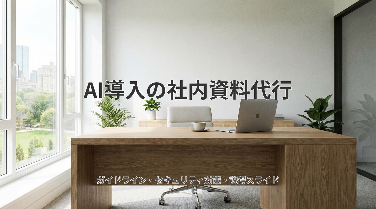 社内AI導入のガイドラインと説得資料を作成します 仕事を楽にしたい方へ。上司説得用の資料と規約案を格安作成 イメージ1