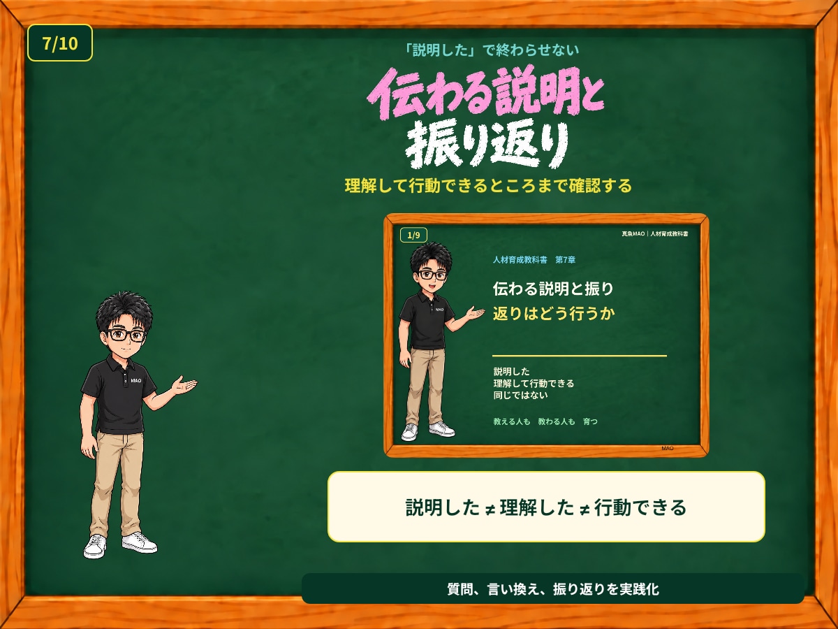 現役施設管理職が人材育成教科書一式を提供します 教科書90頁＋動画9本＋実務ツールで育成を設計 イメージ7