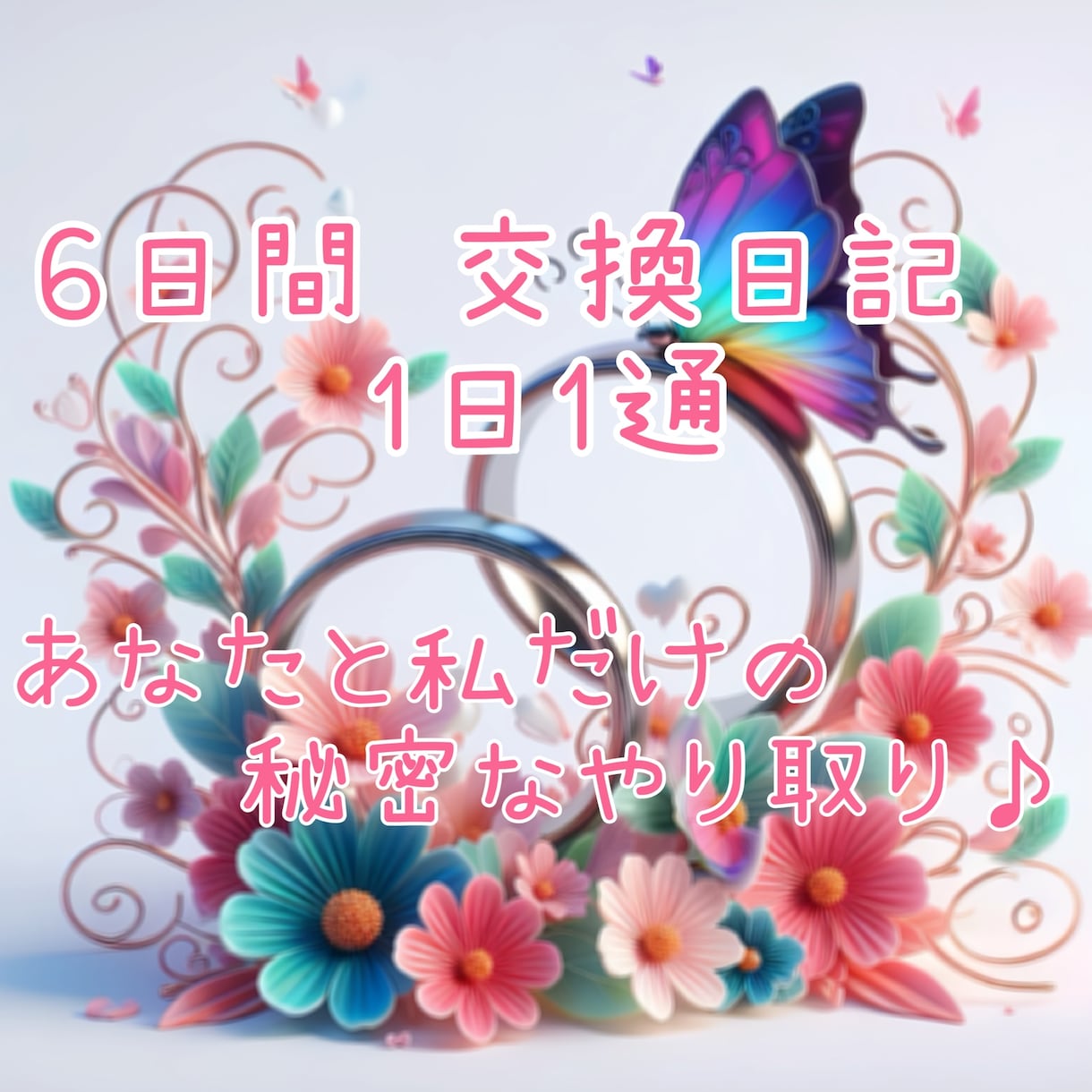 1日1通！6日間交換日記で寄り添います 1日の出来事や気持ちを2人の交換日記にしましょう♪長文も◎ イメージ1