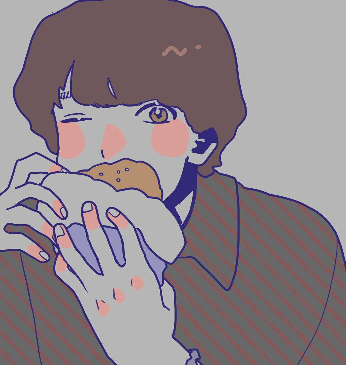シンプルでレトロなイラストを描きます InstagramやTwitterのアイコンやヘッダーなど イメージ1