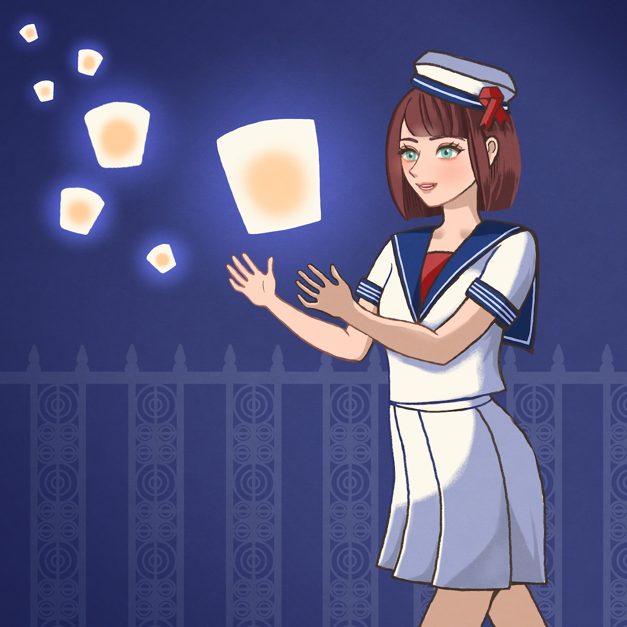 ポップでレトロな雰囲気な人物のイラストを描きます 人物絵、キャラクターデザイン、夢絵など気軽にご相談ください！ イメージ5