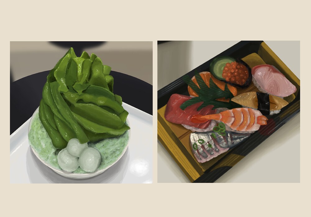 リアルなテイストで食べ物のイラスト描きます 美味しそうなフードイラスト制作します イメージ2