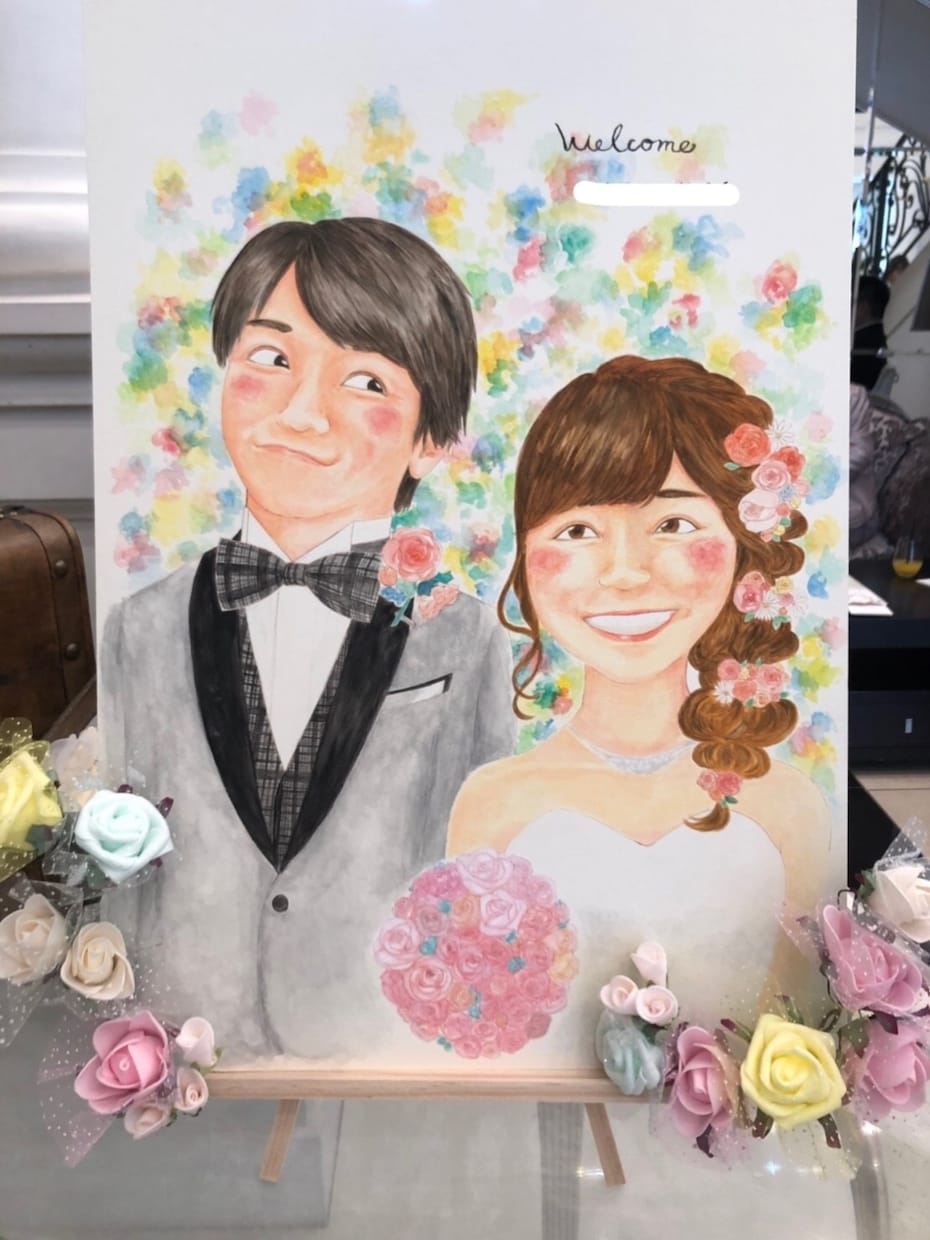 似顔絵ウェルカムボード描きます ウェルカムスペースが華やかになります！ イメージ3
