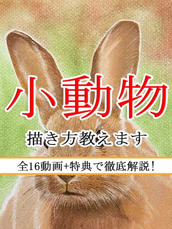 猫、犬など動物の描き方を23動画＋特典で納品します パステルでリアルな動物を描く方法をプロの講師が徹底解説！！ イメージ1