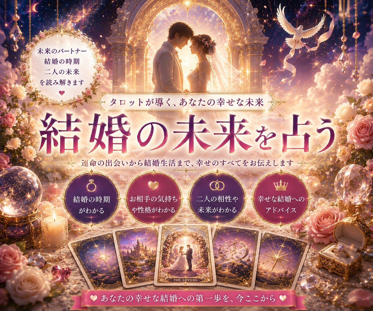 未来の流れを読み運気を味方につける鑑定をします この先あなたに訪れる未来を覗いてみませんか？ イメージ4