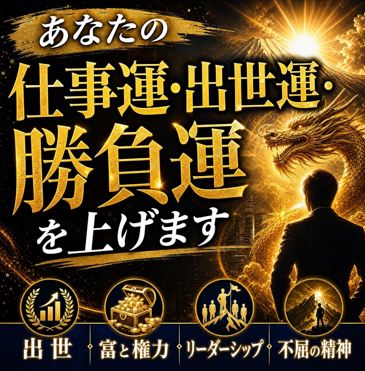 あなたの仕事運・出世運・勝負運を上げます 昇進・評価・リーダーとしての存在感を高めたい方へ イメージ1