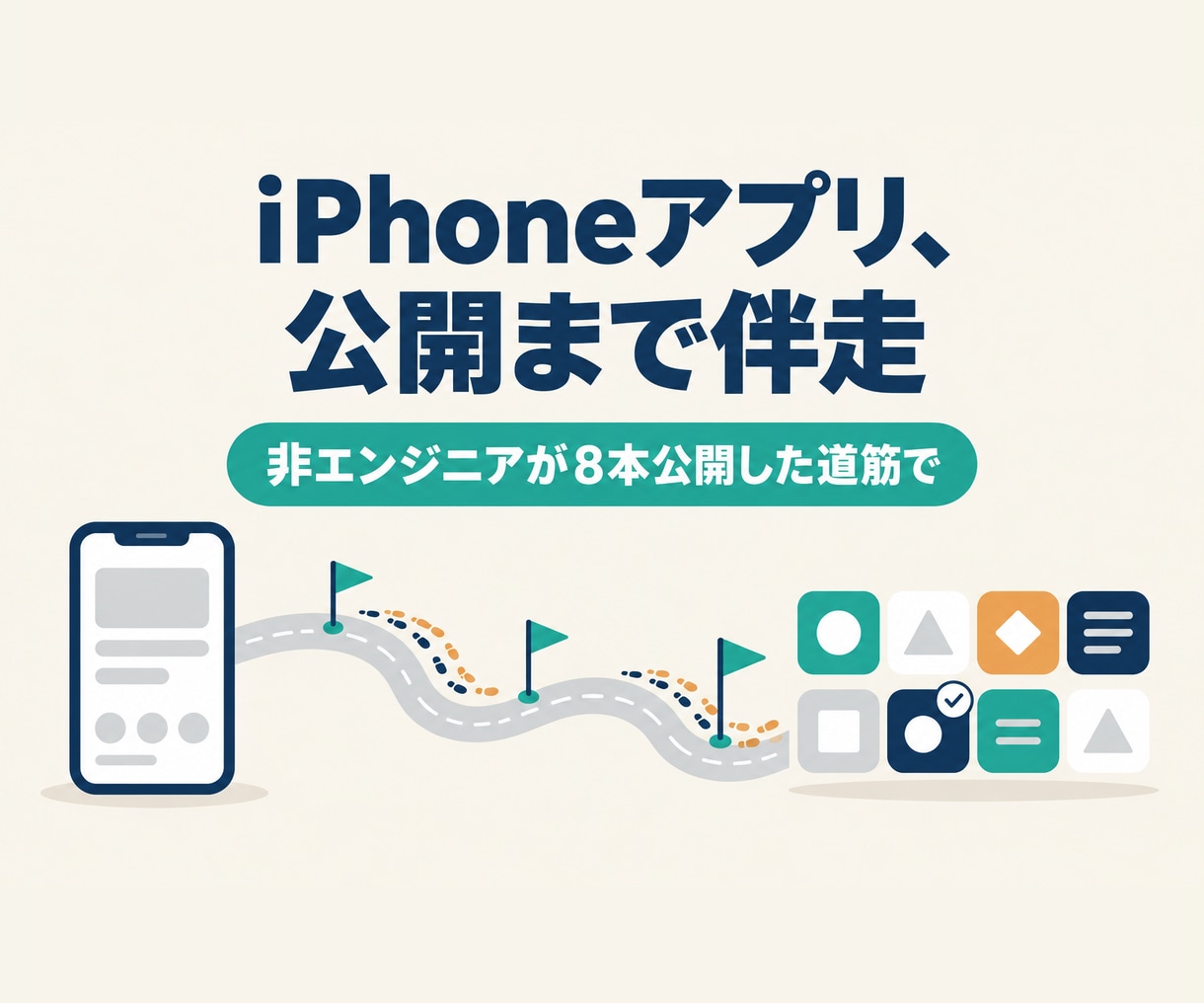 iPhoneアプリをAIで作り公開まで伴走します ClaudeCodeでチャット伴走30日。申請まで一緒に イメージ1