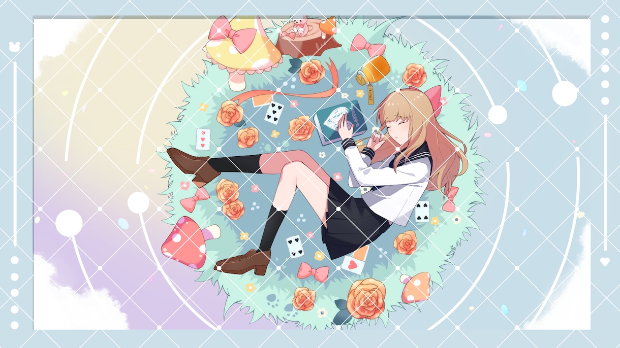 ご希望のイラストお描きします 歌ってみた動画/ヘッダーイラスト/web小説の表紙など イメージ2