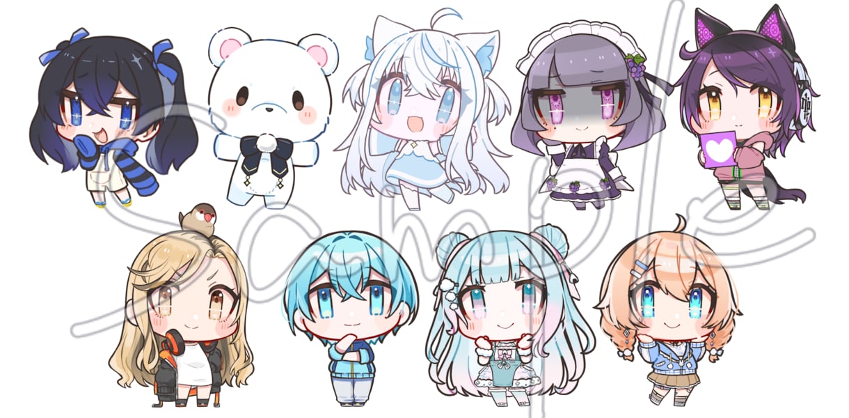 1,5頭身ミニキャラお作りします ちょっとしたことに使える、楽しめる！そんな一点ものはいかが？ イメージ7