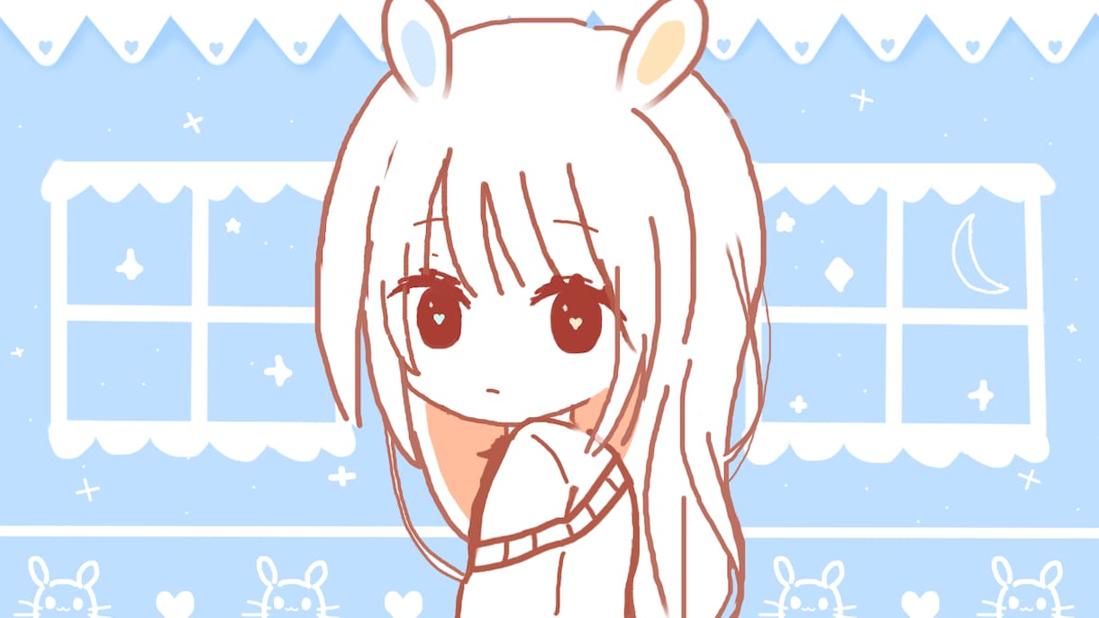 シンプルでふわふわかわいいアイコンを描きますます 動画にも使えるサイズのイラストです イメージ2