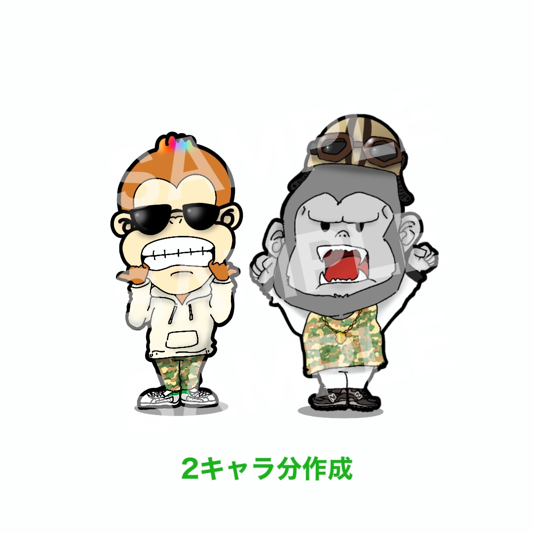 ポップな動物キャライラスト制作します ポップでかわいいオリジナルキャラクター作ります！ イメージ6