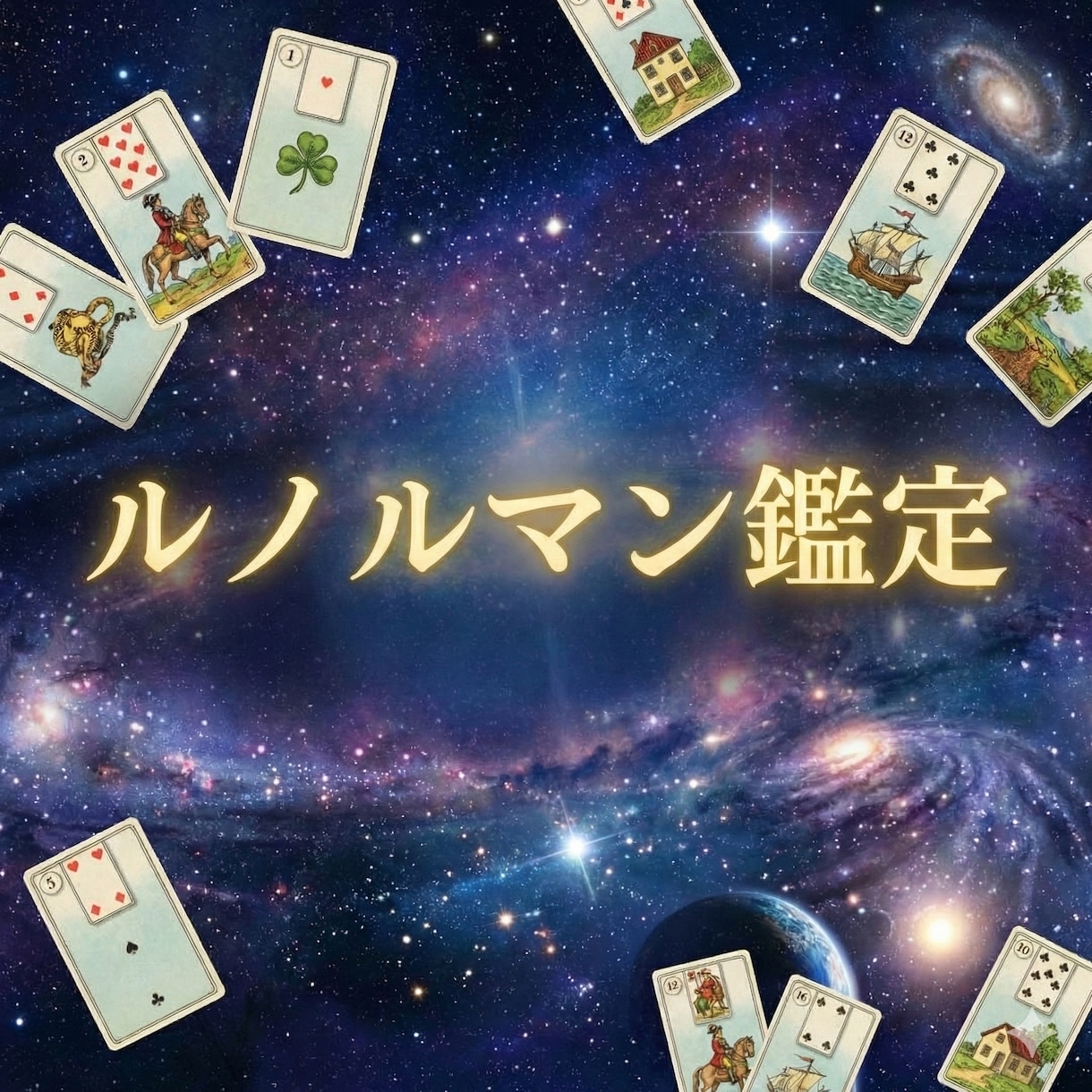 ルノルマン9枚展開✨今あなたに必要な言葉届けます 【初出品限定】3種カード総合鑑定｜今だけ価格 イメージ1