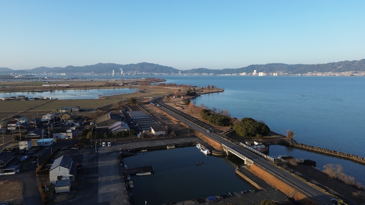 琵琶湖周辺をドローン空撮します ドローンで撮影したデータを提供します イメージ1