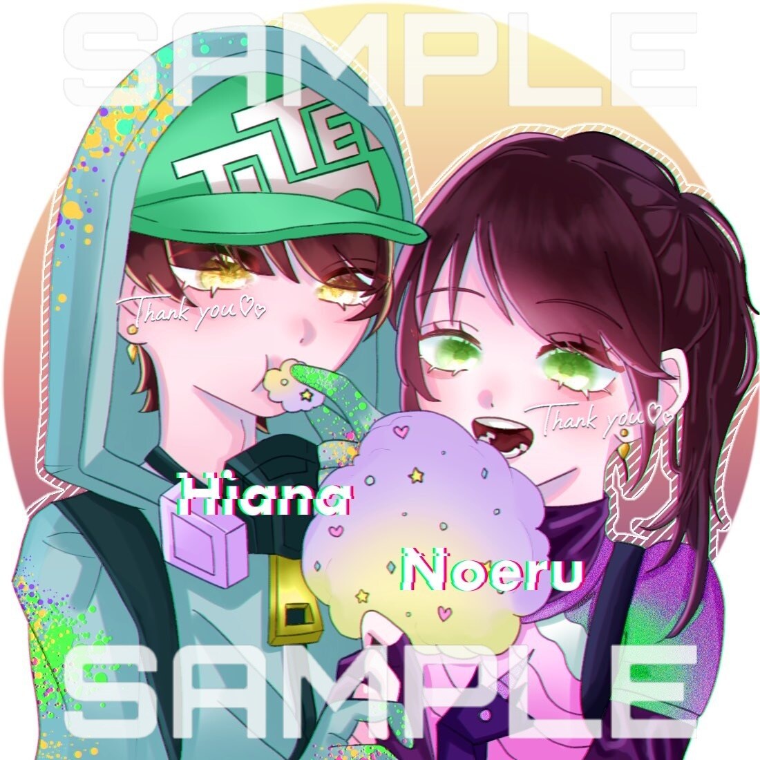 2500〜SNSアイコン/イラスト作成します SNSアイコンや、ヘッダー、動画挿絵などを受け付けてます！ イメージ4