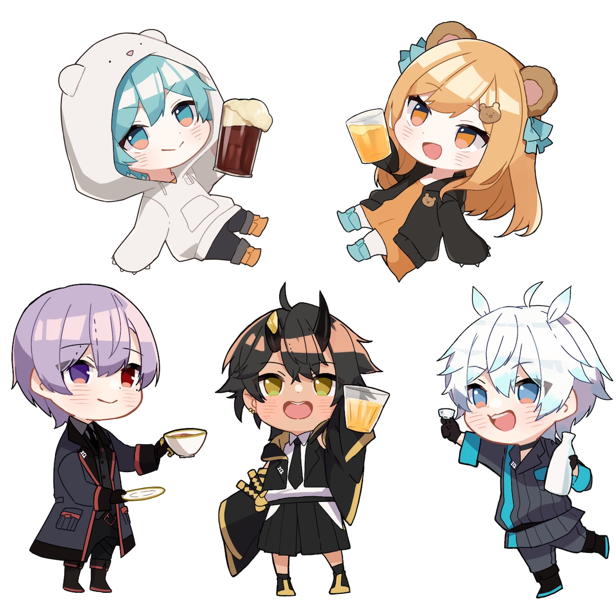 可愛いSDキャラクター描きます 配信やSNSなどに使いやすいSDキャラクターを描きます！ イメージ4