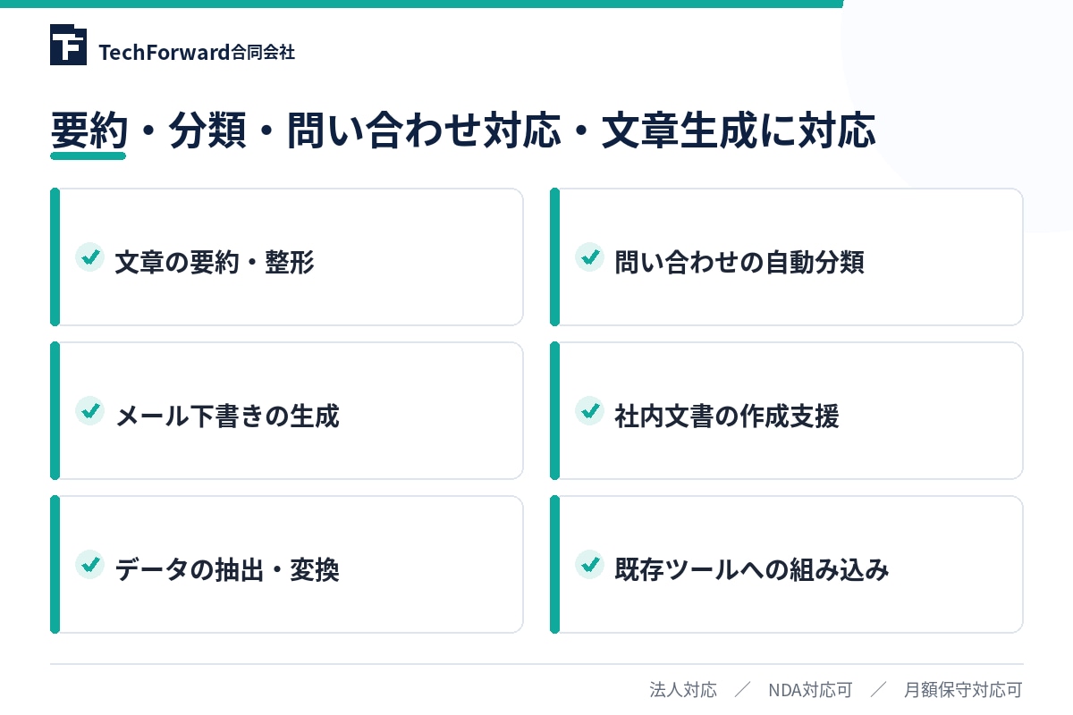 ChatGPT APIで業務自動化します 要約・分類・問い合わせ対応をAIで効率化 イメージ3