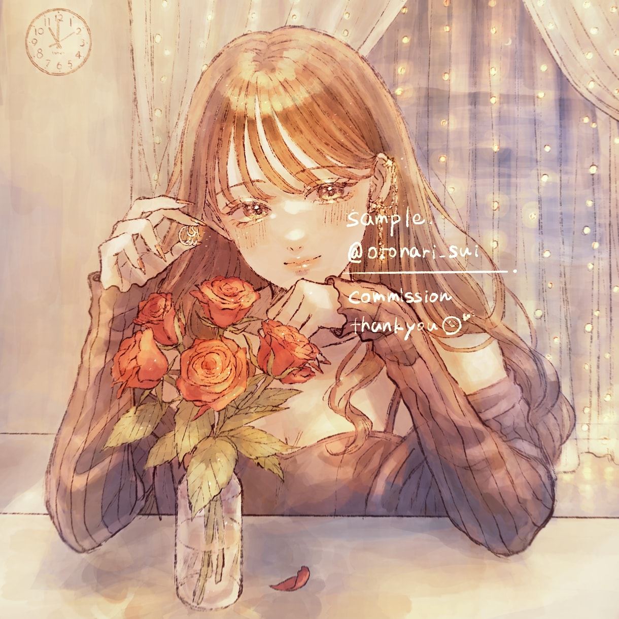 アナログ風で、きらきら艶感のあるイラストを描きます ご要望に合わせて作成します 1枚絵やアイコン・動画サムネに◎ イメージ8