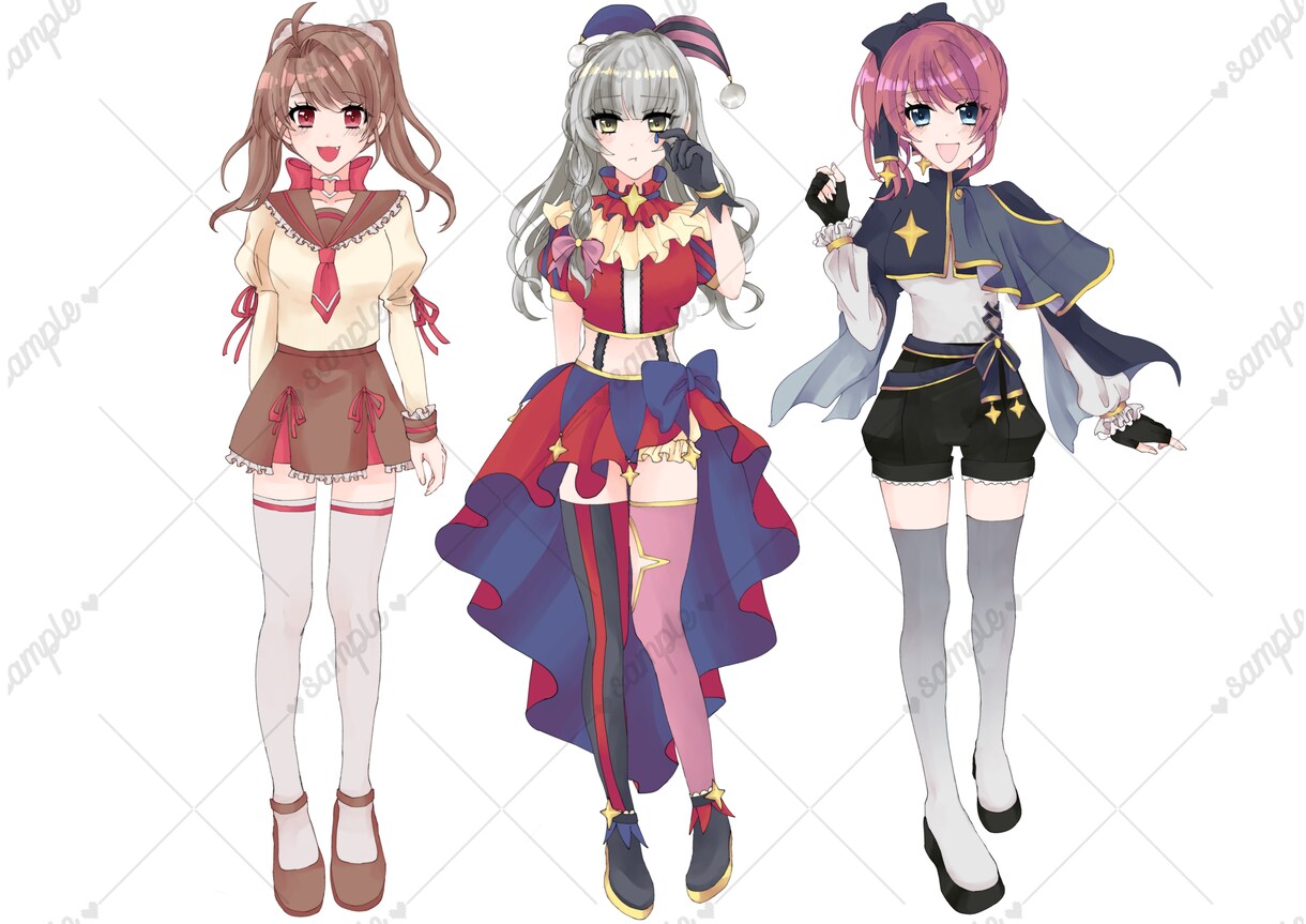 無料修正◎心を込めて可愛らしく丁寧に描きます ラフや着色無料修正あり！柔軟に対応します！♡ イメージ1