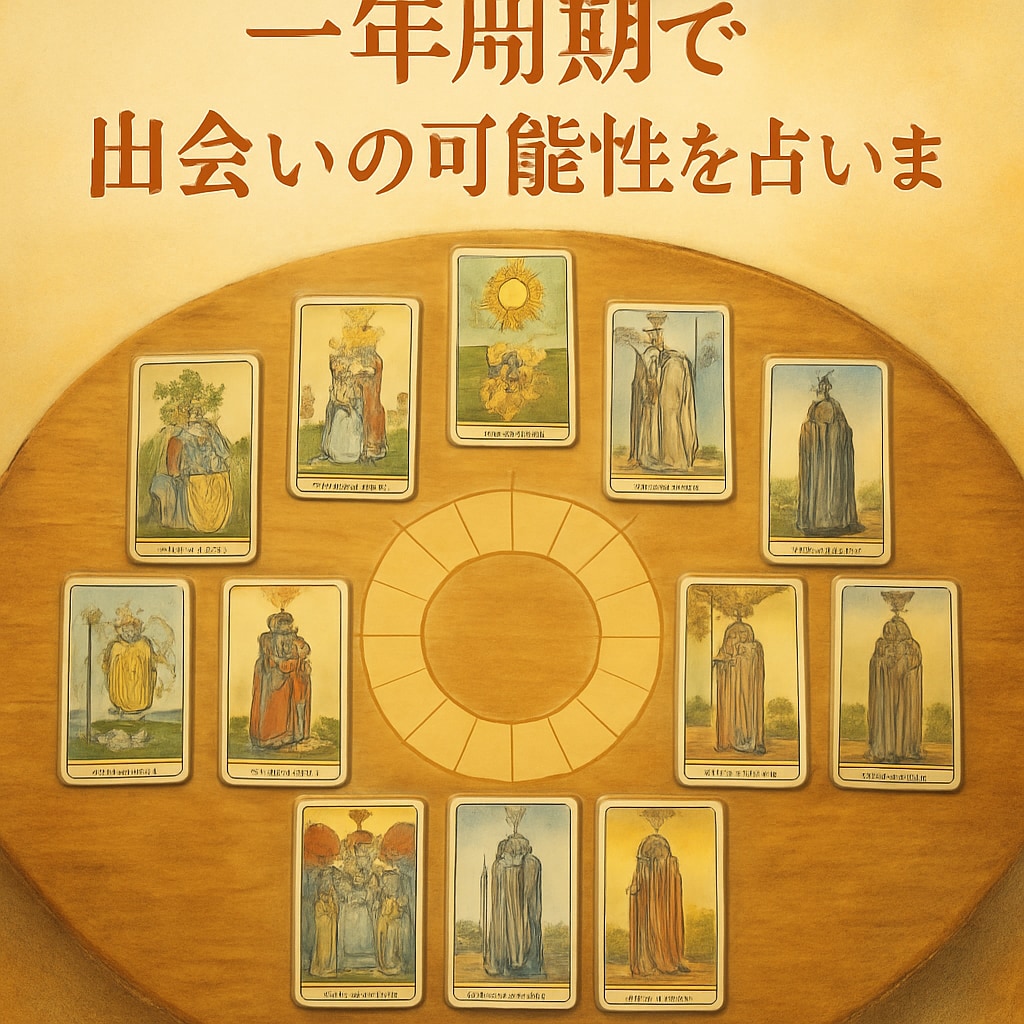 一年周期で出会いの可能性を占います 出会いの扉が開くときタロットが告げる12ヶ月の恋のチャンス イメージ1