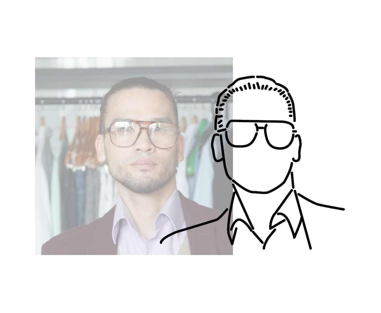 SNSアイコンにシンプル雰囲気線画イラスト描きます 今時オシャレな挿絵として・ブログ・Instagram使用に♪ イメージ3