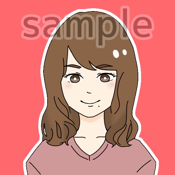 あなた似のアニメ風イラストアイコン描きます 「あなた」だとわかるアイコンを作りませんか？ イメージ1