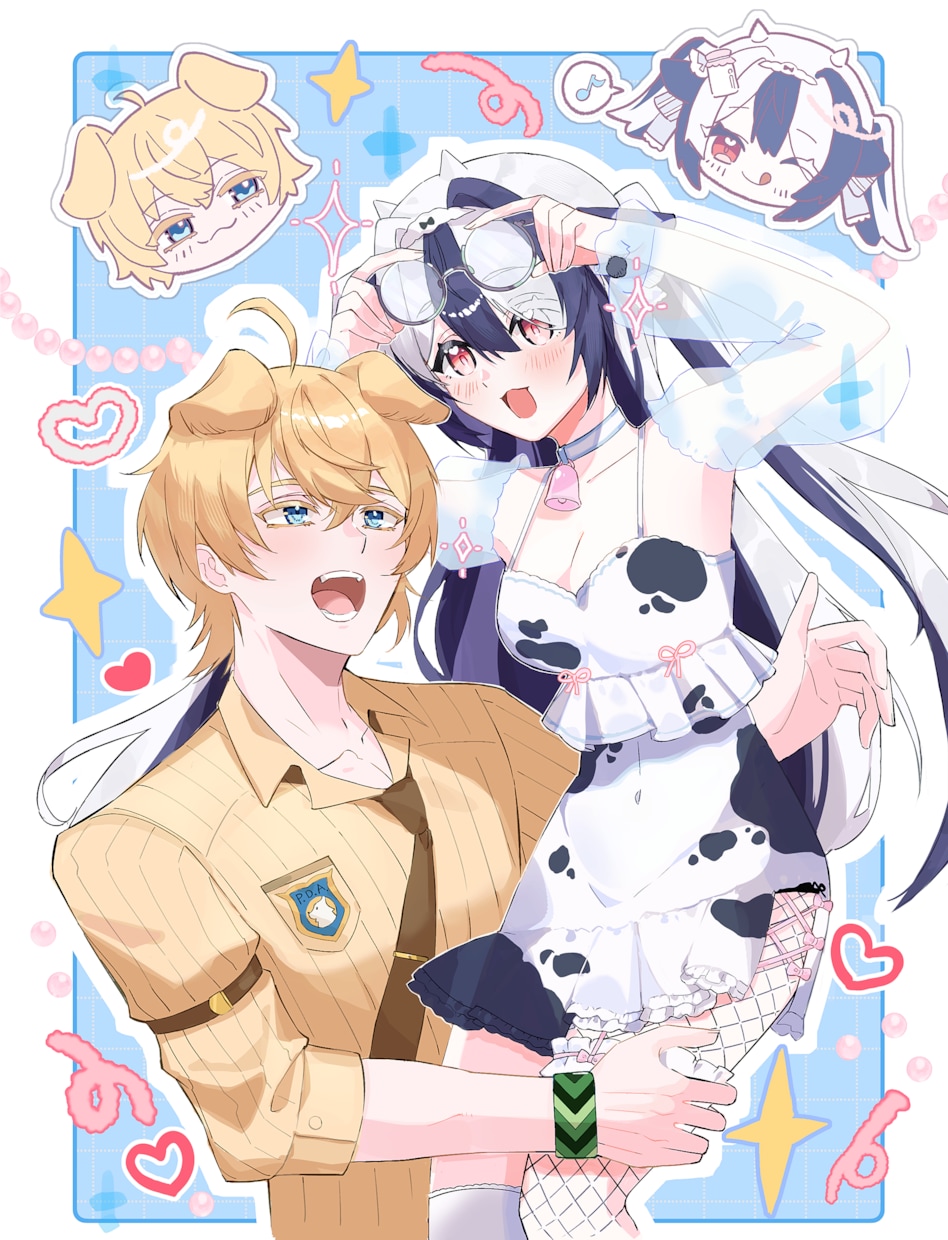 夢絵、カップルイラスト描きます NL、BL、GL、夢絵など柔軟に対応可能！ イメージ1