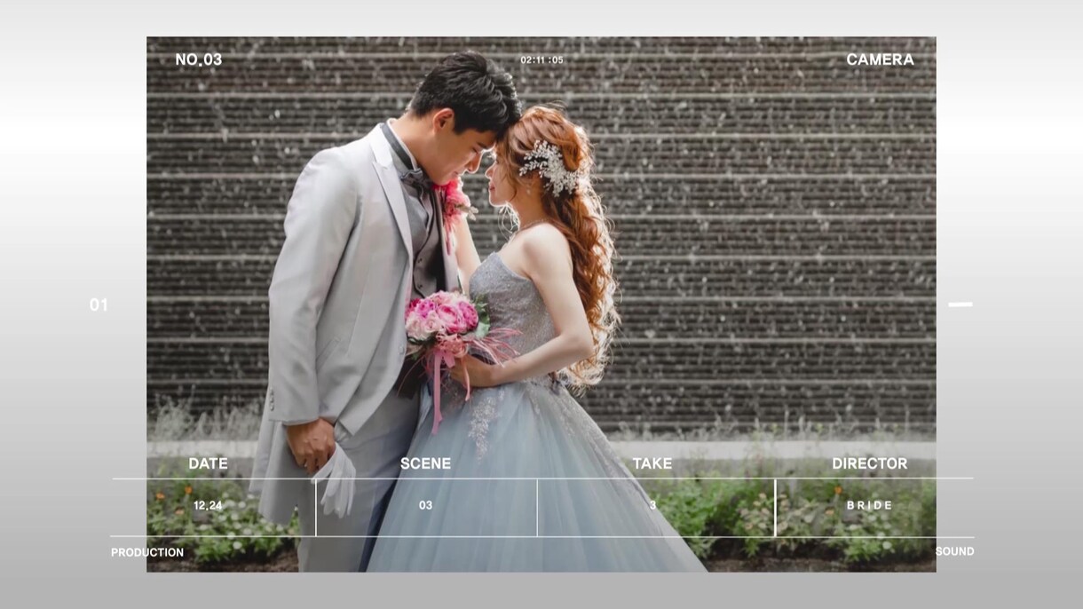 結婚の前撮り写真で二人だけのフォトムービー作ります 【完全保存版】永遠に残す二人が主役のフォトムービーアルバム！ イメージ9