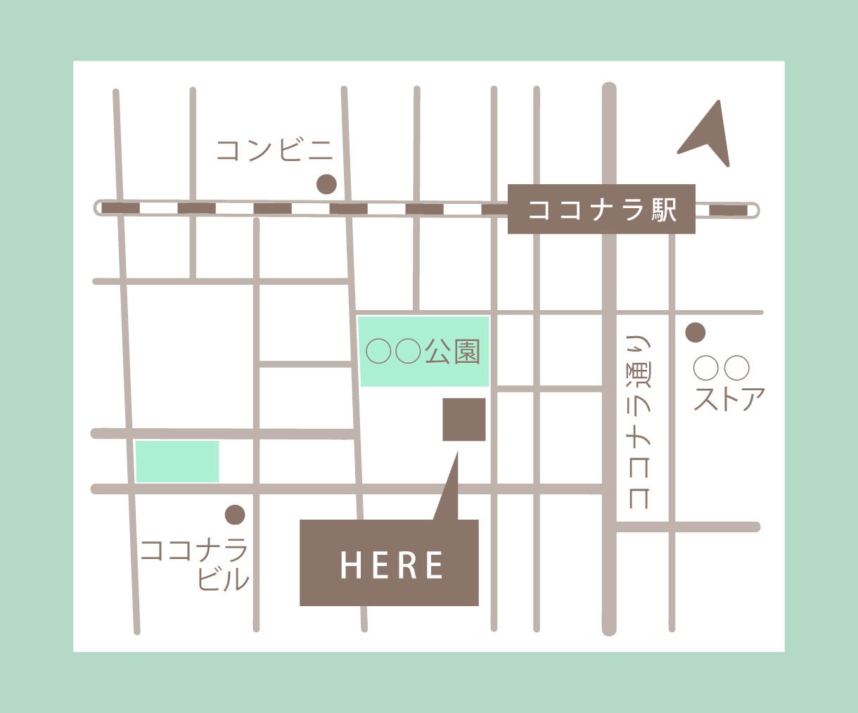 雰囲気に合うシンプルで分かりやすい地図を作成します 修正無制限│名刺・ショップカード・HP等に│ai納品可能 イメージ2