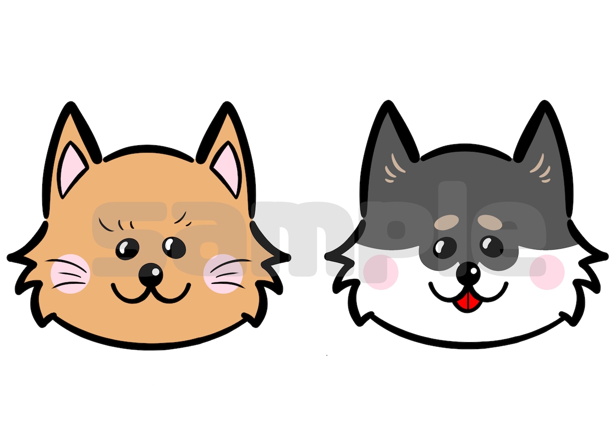 商用可能⭐︎手描き風イラストを描きます SNSアイコン／ブログアイコン／カットイラスト イメージ5
