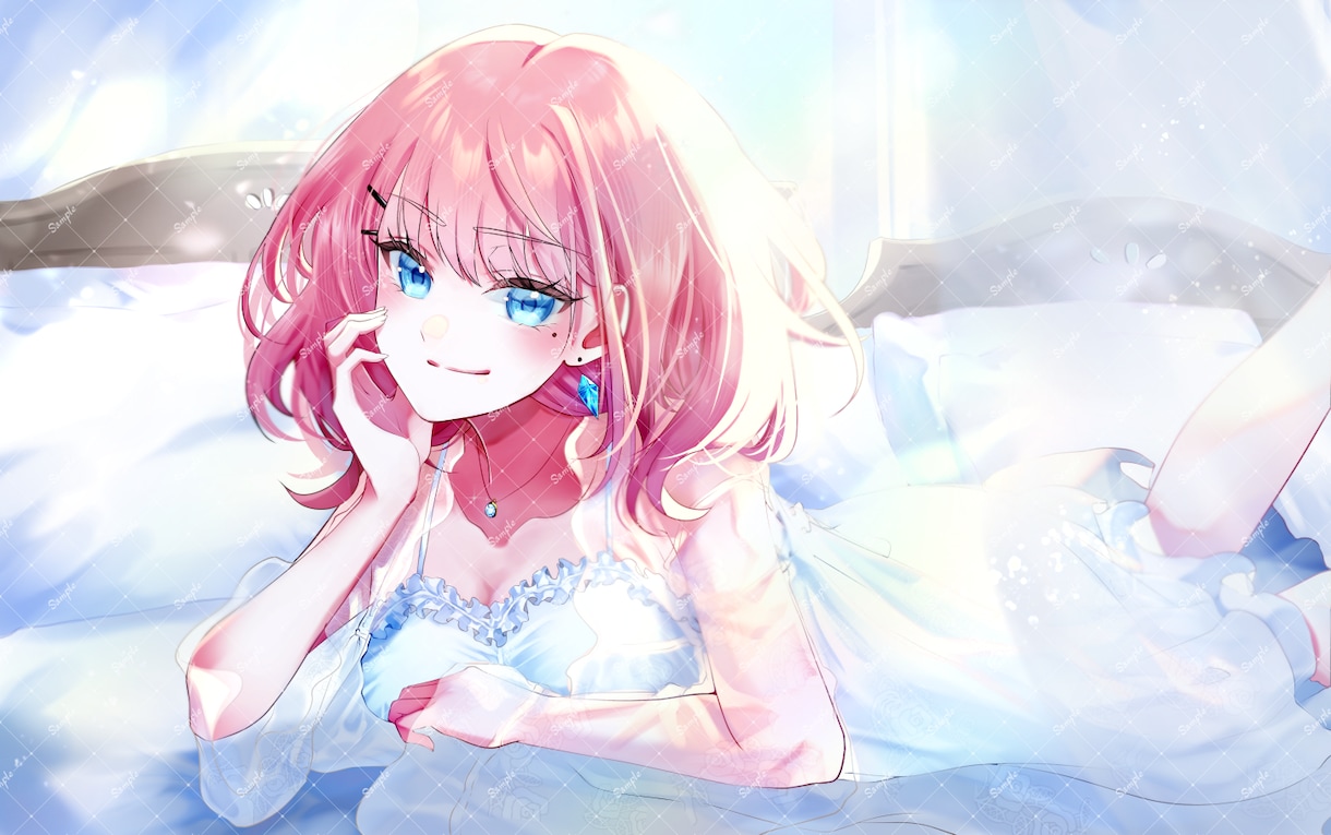 一枚絵、歌ってみたなどのイラストを制作します 現在はリテイク無制限中です！！ イメージ1