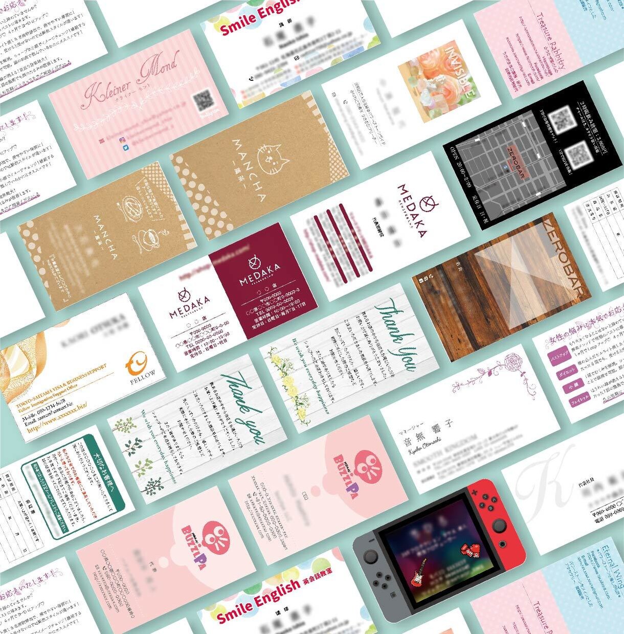 名刺／カード　デザインいたします お仕事やプライベート用の名刺をお作りします！ イメージ4