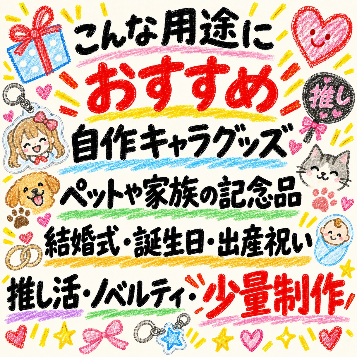 写真・イラストからオリジナルアクキーを制作します 世界にひとつだけのオリジナルアクキーを1個から制作 イメージ7