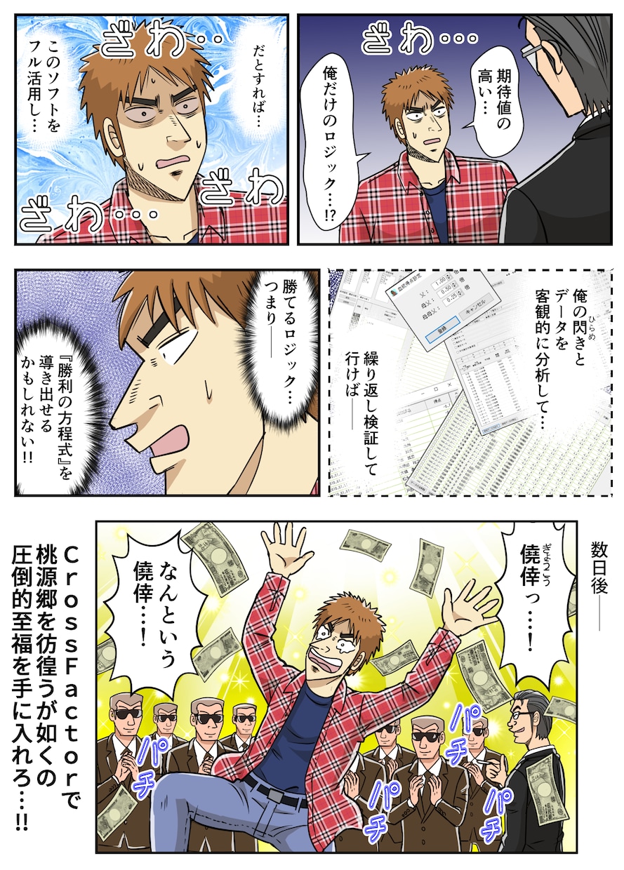 カイジ風のキャラやタッチで漫画を制作します 他社の広告漫画と差をつけたい時などにお勧めです！ イメージ1