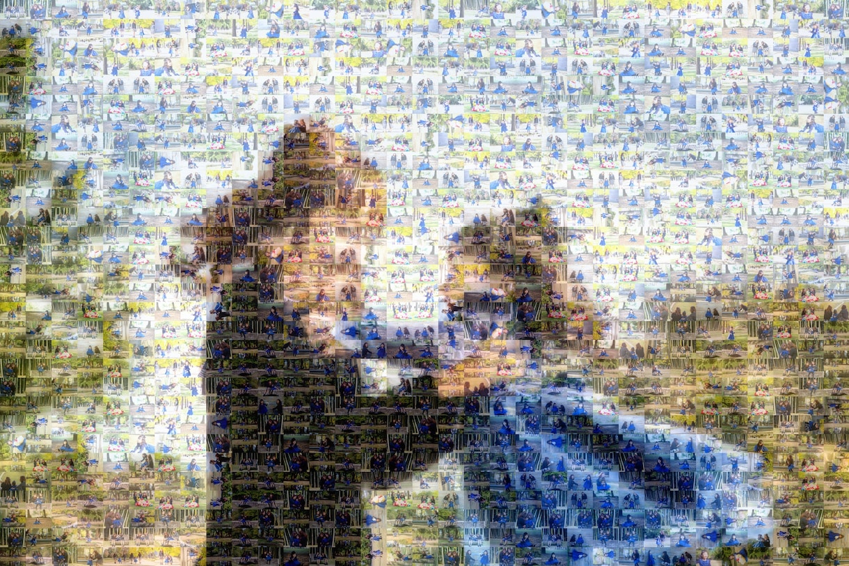 大切な人や好きな推しメンのモザイクアート作ります アプリでは作れない枚数で、好きな画像でモザイクアート作ります イメージ2