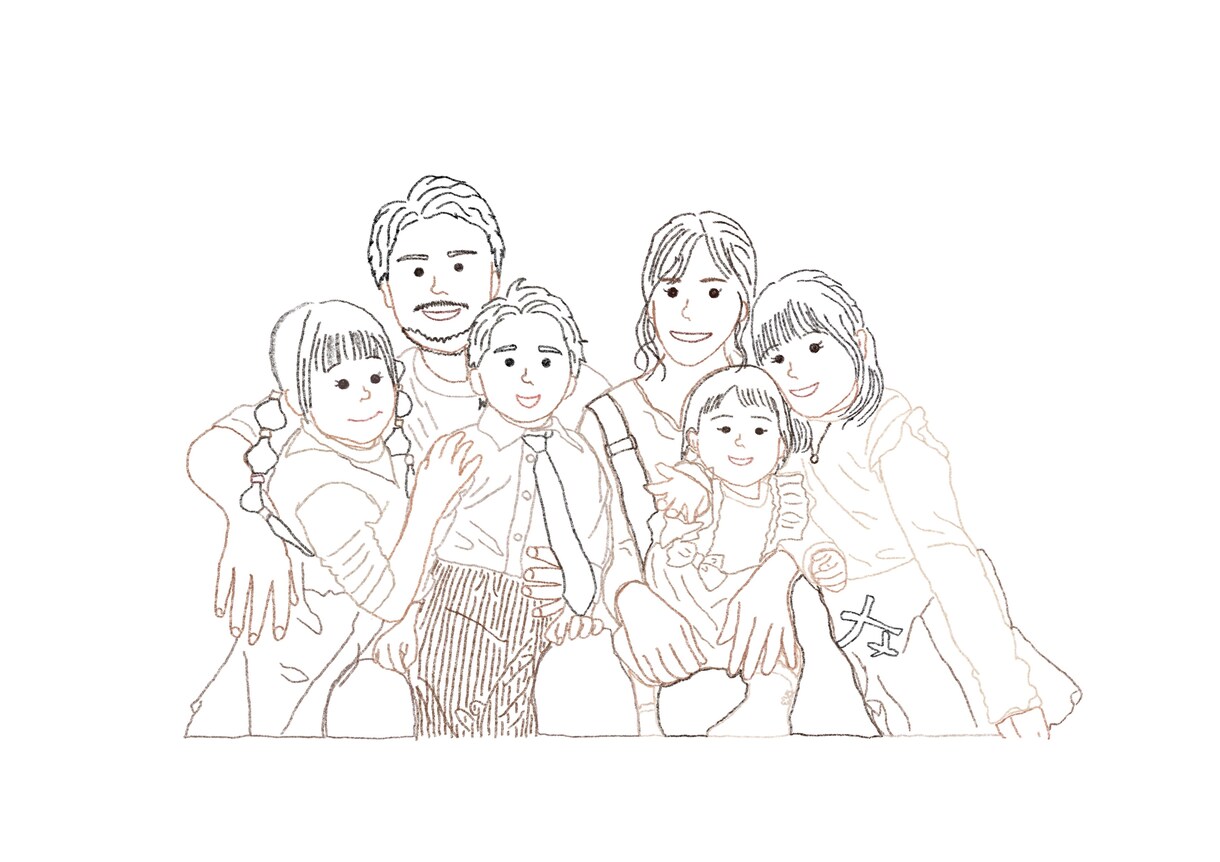 お写真を元にあたたかみのあるイラストを描きます 特別なお祝いや何気ない日常の瞬間をイラストにしませんか？ イメージ4