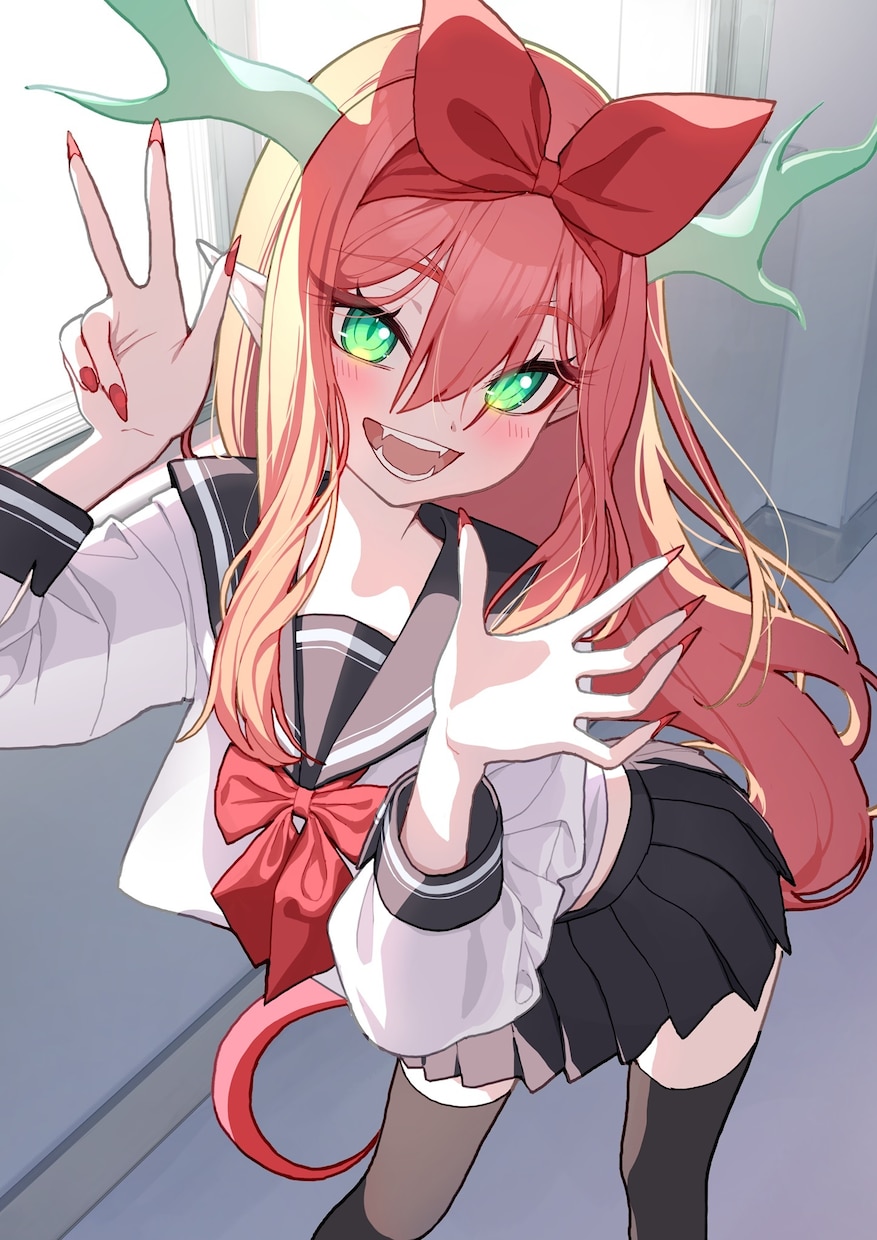 SNSアイコン、一枚絵などの制作できます 流行りのアニメ塗りの美少女イラストを得意としています。 イメージ6