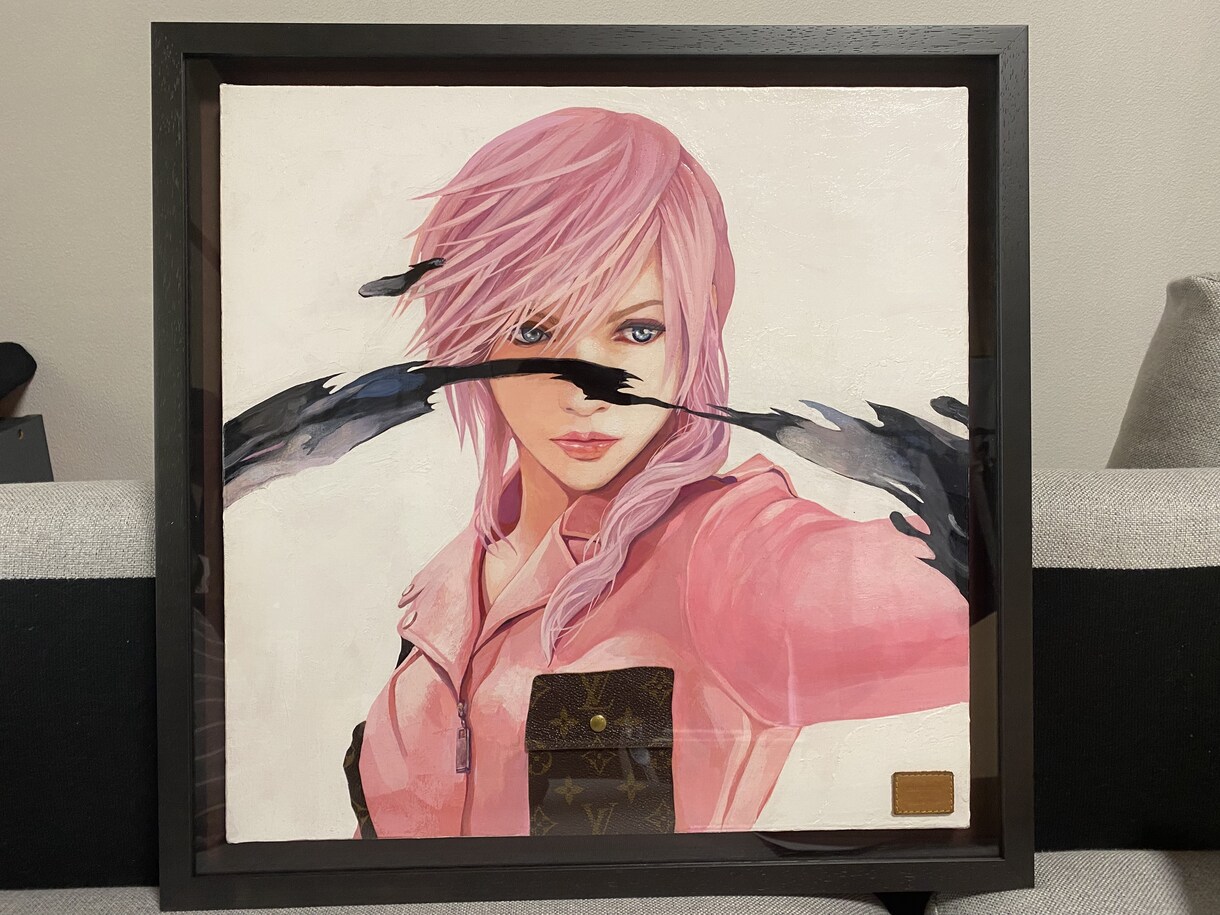 高級感のある絵に仕上げます 古くなったブランド品を絵画、似顔絵にリメイクします イメージ6