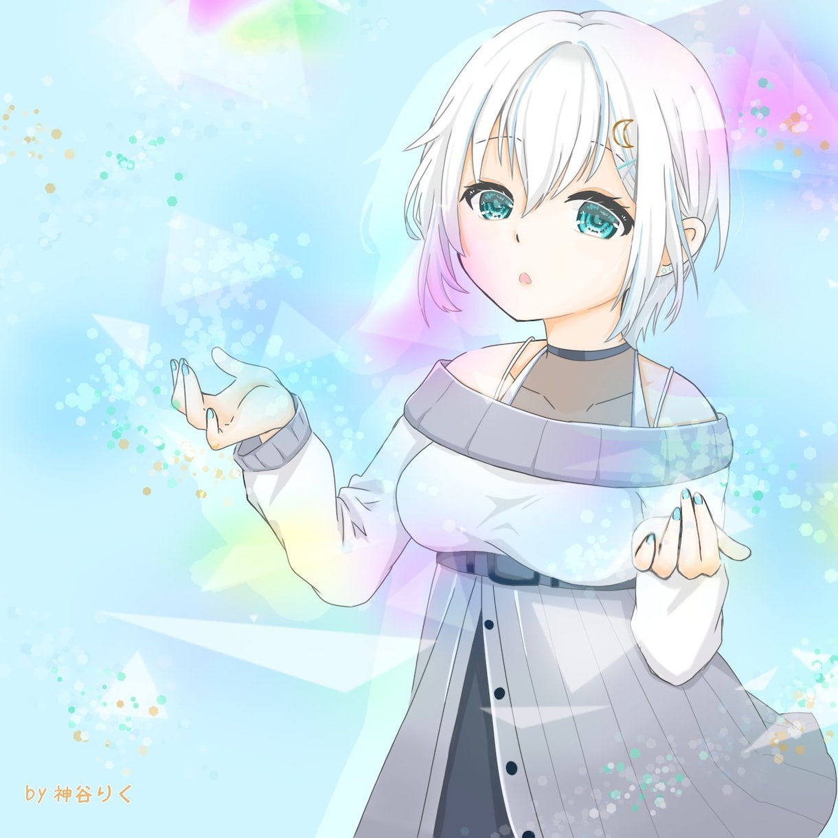 アイコン等や一枚絵のイラスト描きます 気軽にご相談ください！出来る範囲対応します イメージ1