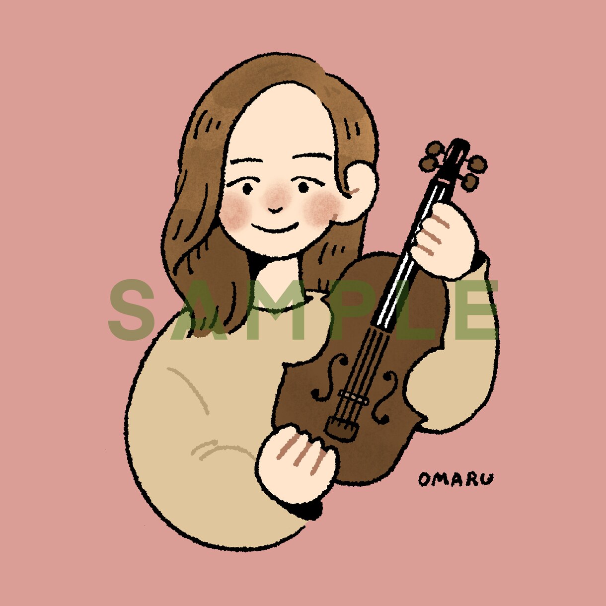 アイコンに最適！可愛くてゆるっとした似顔絵描きます 似顔絵イベントにも参加！オンラインでも受け付けます(^^) イメージ3