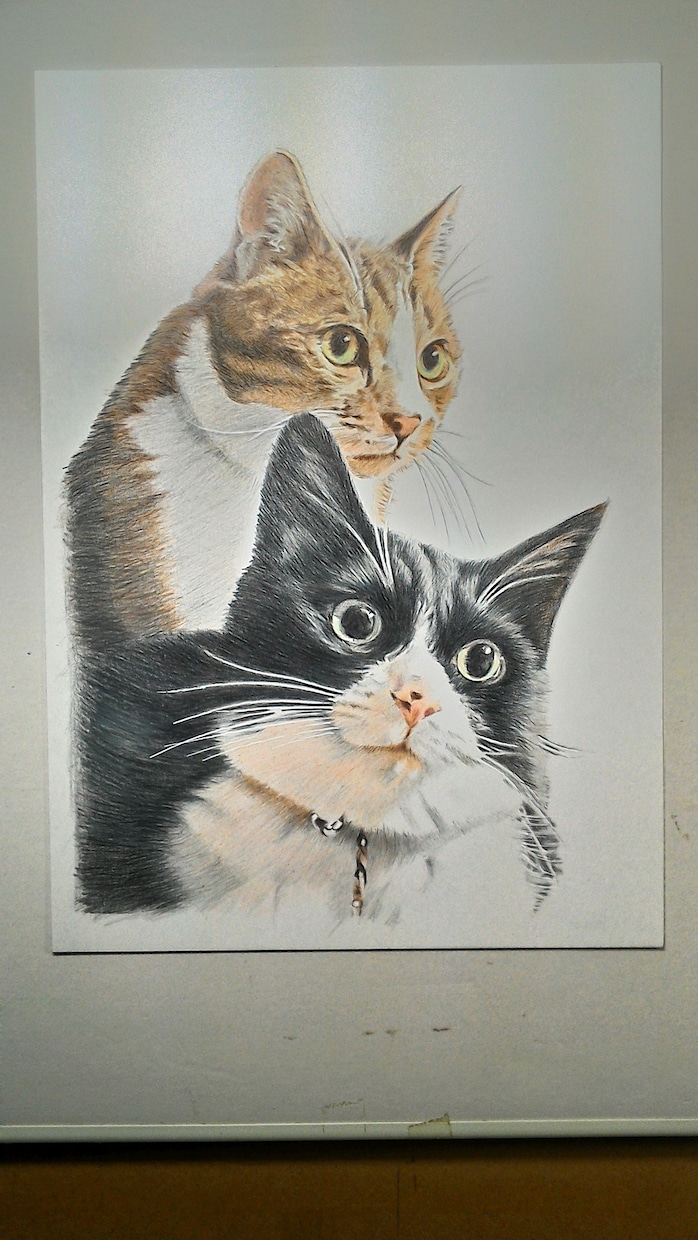 ペット似顔絵2匹描きます 貴方の愛するペット２匹一緒に描きます。人物とペットでもOK イメージ3