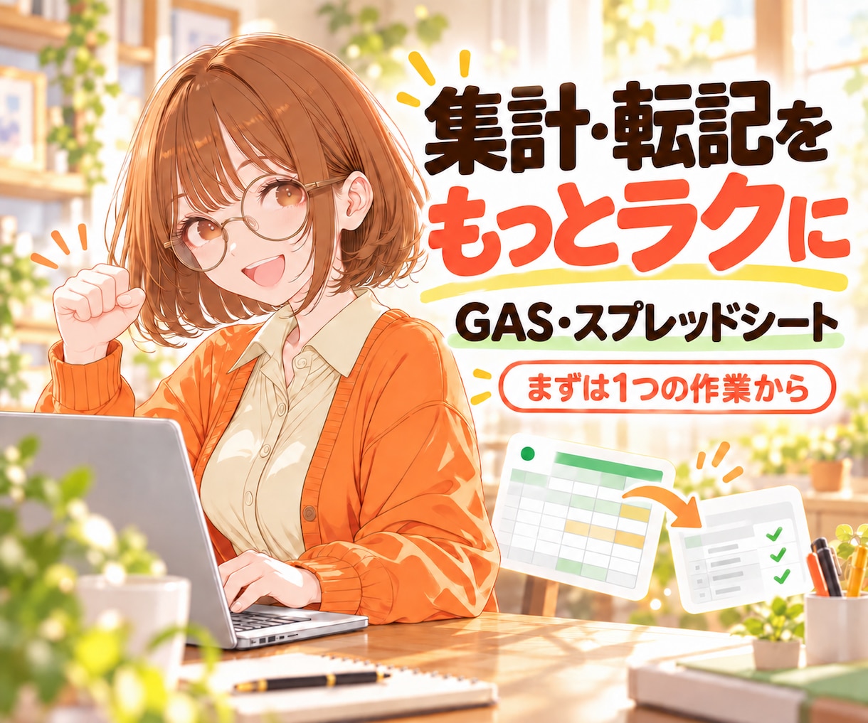 スプレッドシートの集計・転記を自動化します Googleスプレッドシートの繰り返し作業を減らします イメージ1