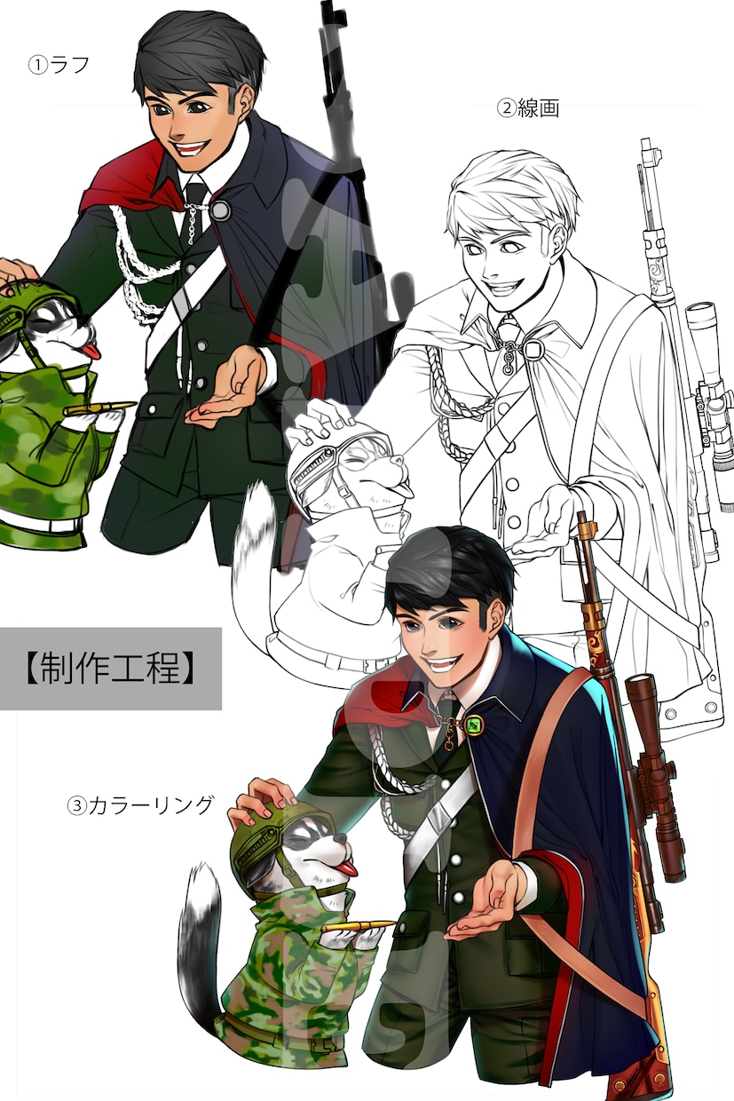 シンプルなキャラクターイラストお描き致します SNSや壁紙、観賞用などお好きな用途に！版権もOK！ イメージ2